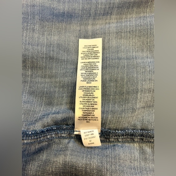 CHICO CLASSIC CHAMBRAY/DENIM LIGHTWEIGHT SHIRT Sz.3. Everyday wear, classic. - Picture 6 of 7